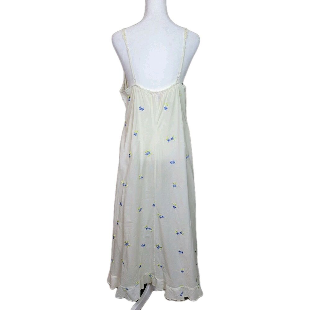 Y2K Victorias Secret Floral Long Slip Dress Large Cottagecore Coquette Prairie - Picture 7 of 16